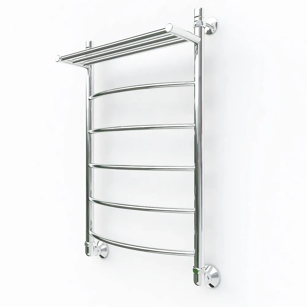 

Полотенцесушитель водяной Bonna Hestia 800x600, с полкой, Хром, BN2W-H800W600-VP