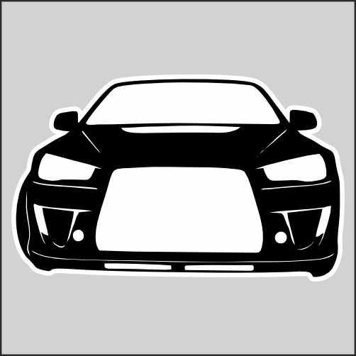 

Наклейка Наклейки за Копейки Mitsubishi Lancer 20x12см, sb-ППП-461