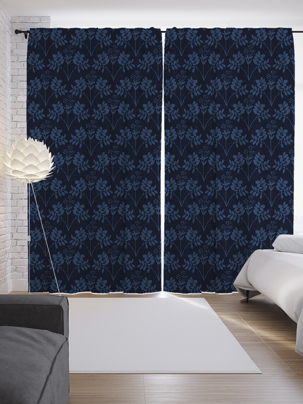 

Шторы JoyArty с фотопечатью "Кустики" из сатена, 290х265 см, Кустики