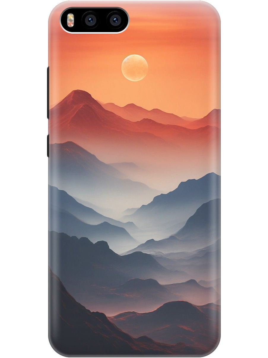 

Силиконовый чехол на Xiaomi Mi 6 с принтом "Луна над горами", Прозрачный;оранжевый;черный, 714465910