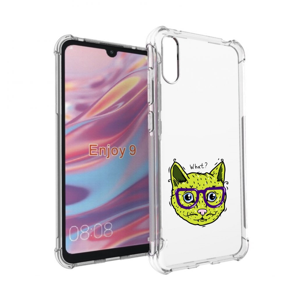 

Чехол бампер MyPads Зеленый кот для Huawei Enjoy 9., Прозрачный, Tocco