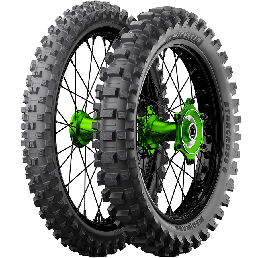 

Мотошины Michelin STARCROSS 6 MEDIUM HARD 110/90 -19 62M TT NHS