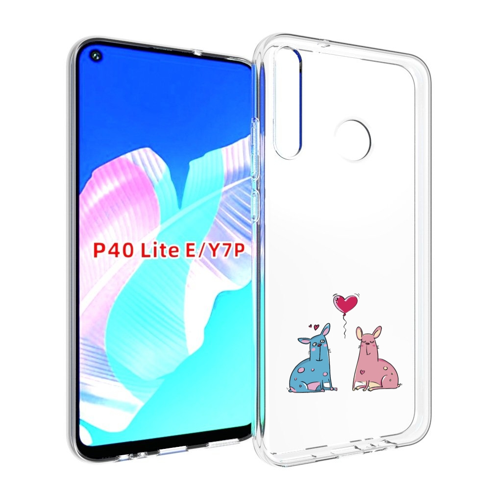 

Чехол бампер MyPads Лама любовь для Huawei P40 Lite E., Прозрачный, Tocco