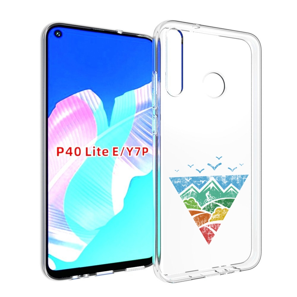 

Чехол бампер MyPads Лес земля море чайки для Huawei P40 Lite E., Прозрачный, Tocco