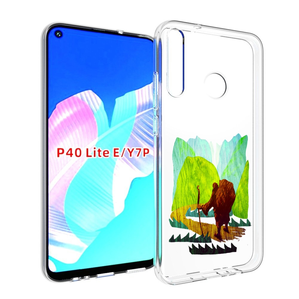 

Чехол бампер MyPads Лесная тропа для Huawei P40 Lite E., Прозрачный, Tocco