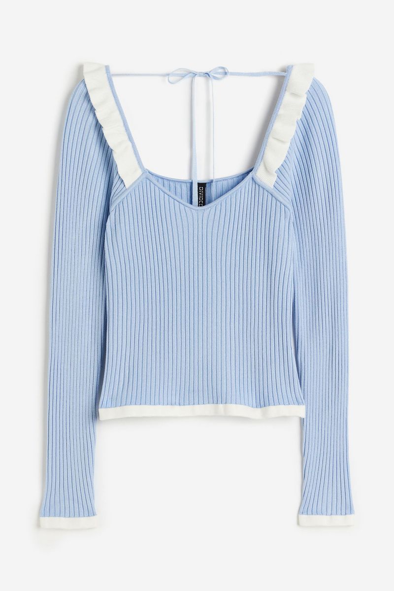 

Джемпер женский H&M 1214761 голубой L, 1214761