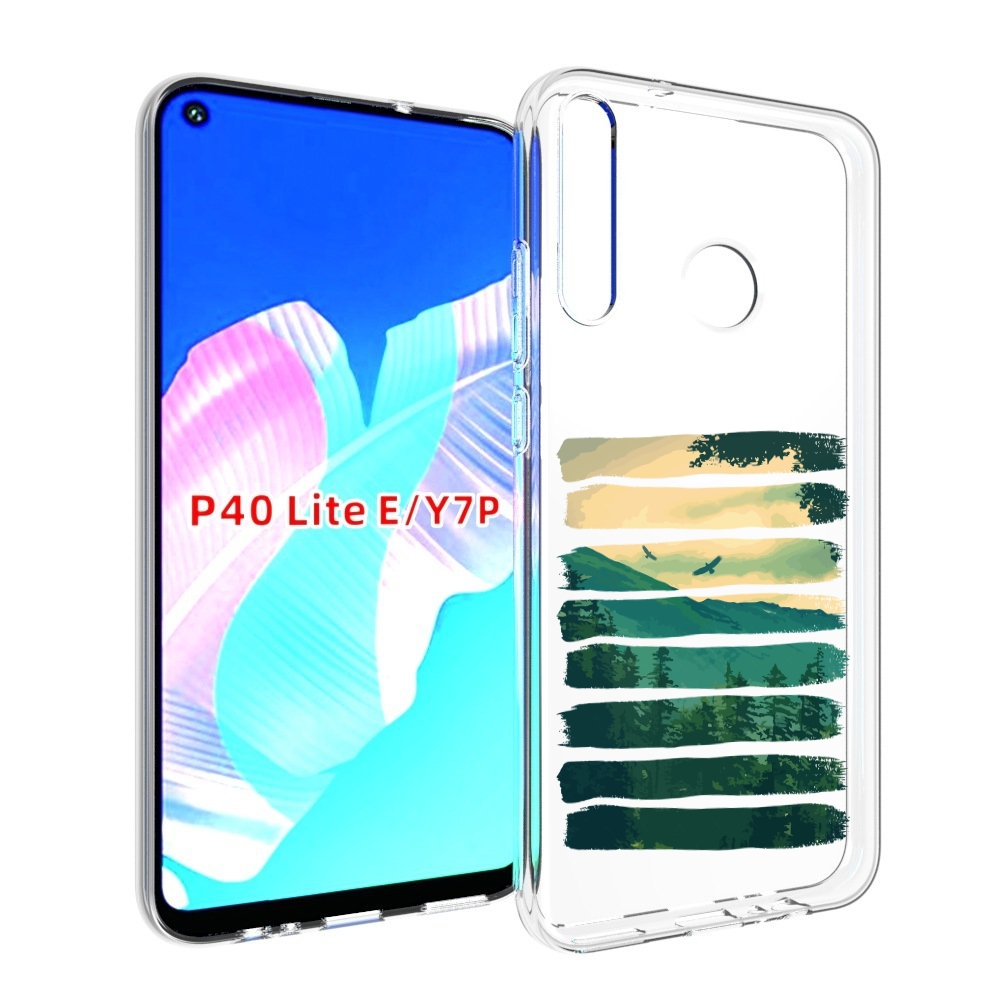 

Чехол бампер MyPads Лесная чаща для Huawei P40 Lite E., Прозрачный, Tocco