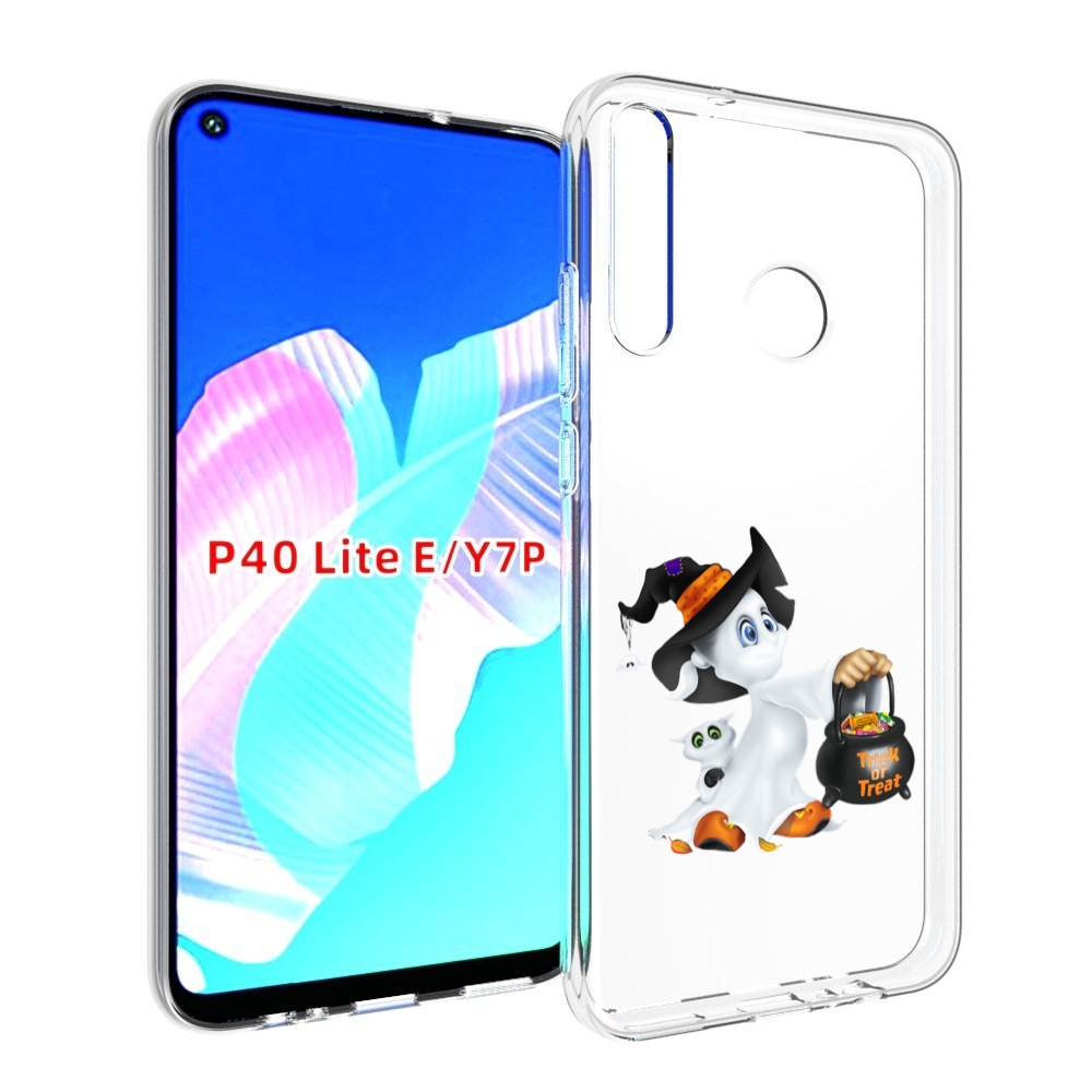 

Чехол бампер MyPads Маленький призрак для Huawei P40 Lite E., Прозрачный, Tocco