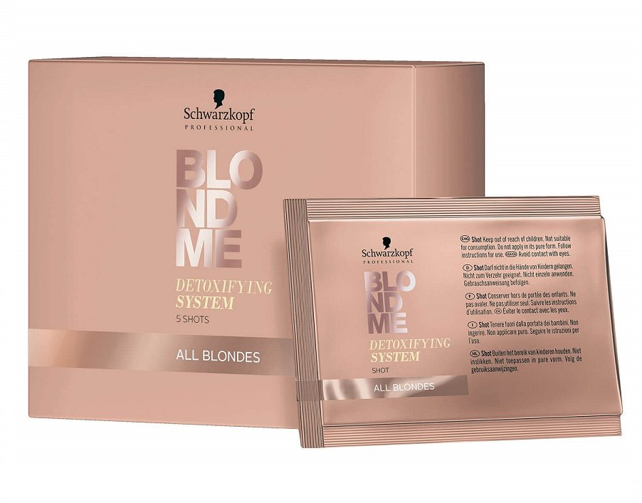 Концентрат Schwarzkopf BlondMe Detoxifying System Shot, 5*5г