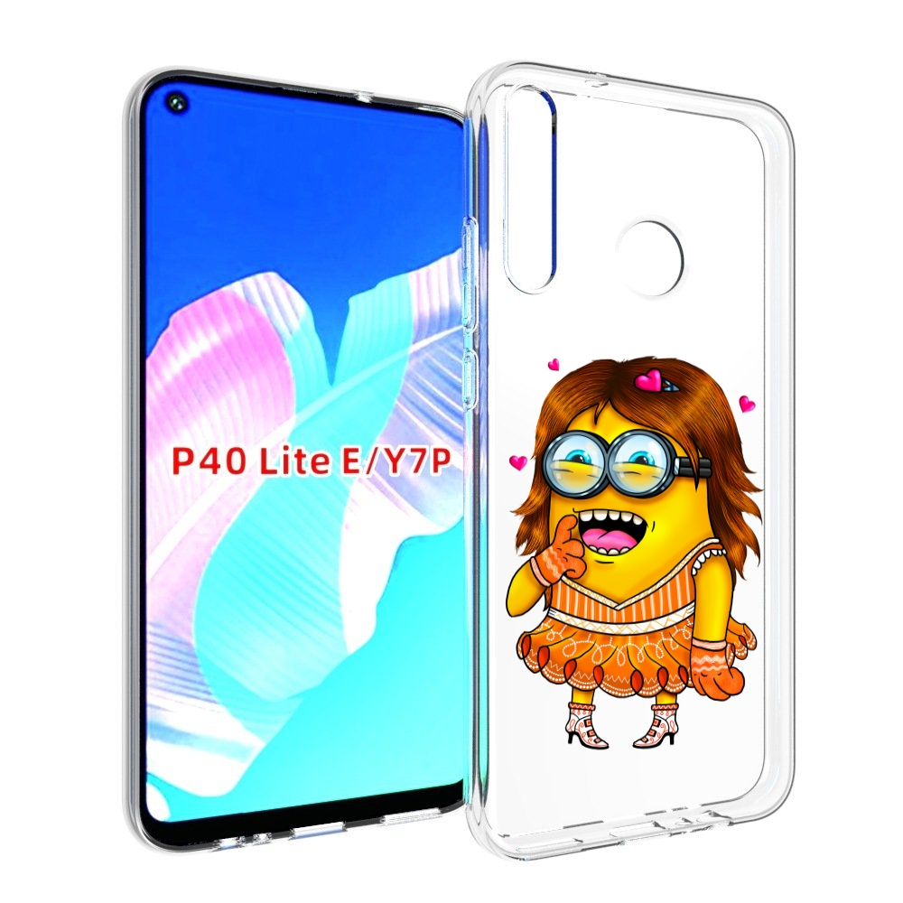 

Чехол бампер MyPads Миньон девочка для Huawei P40 Lite E., Прозрачный, Tocco