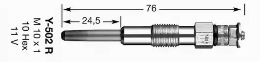 

NGK-NTK 3852 3852 Y-502R Свеча накаливания CITROEN