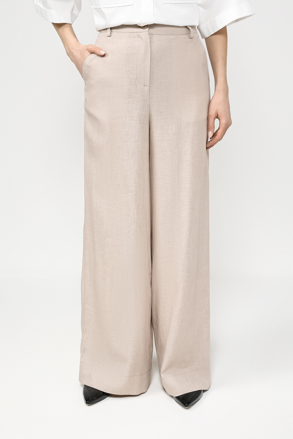 

Брюки женские SABRINA SCALA SS24032380 бежевые S, Бежевый, SS24032380