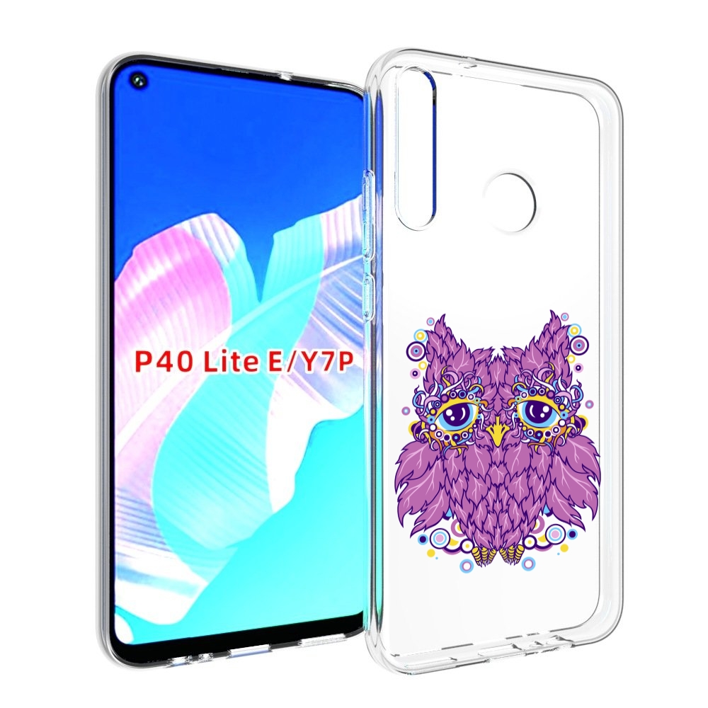 

Чехол бампер MyPads Розовая сова для Huawei P40 Lite E., Прозрачный, Tocco