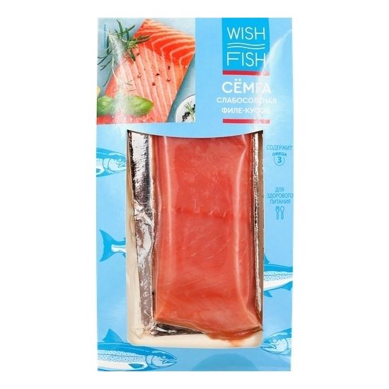 Семга слабосоленая Wish Fish 150 г