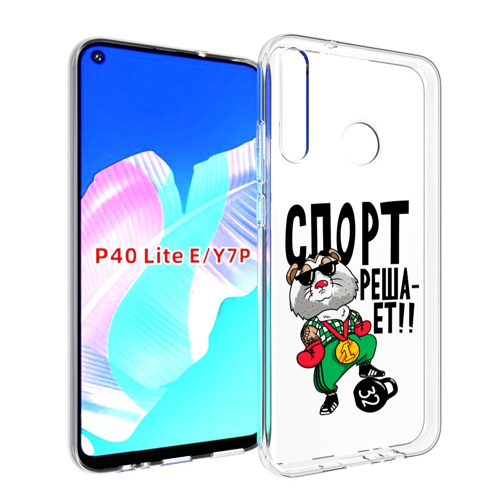 

Чехол бампер MyPads Спорт решает для Huawei P40 Lite E., Прозрачный, Tocco
