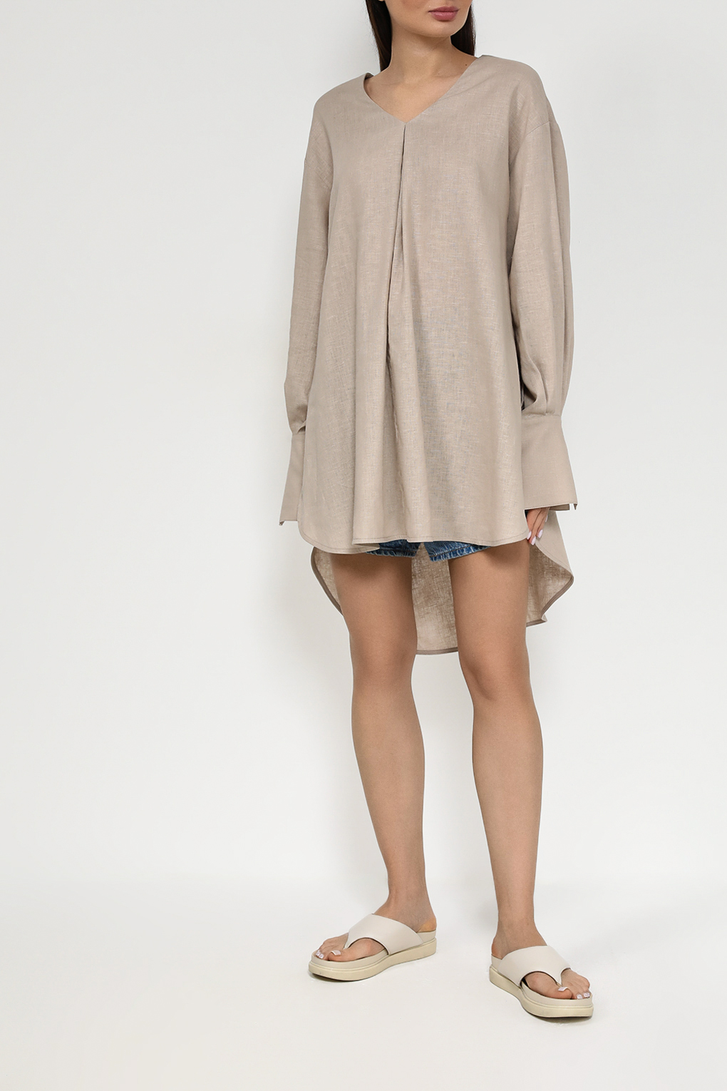 

Туника женская SABRINA SCALA SS24033584 бежевая L, Бежевый, SS24033584
