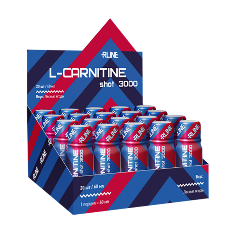 L-Carnitine Shot 3000, 20 амп, вкус: лесные ягоды