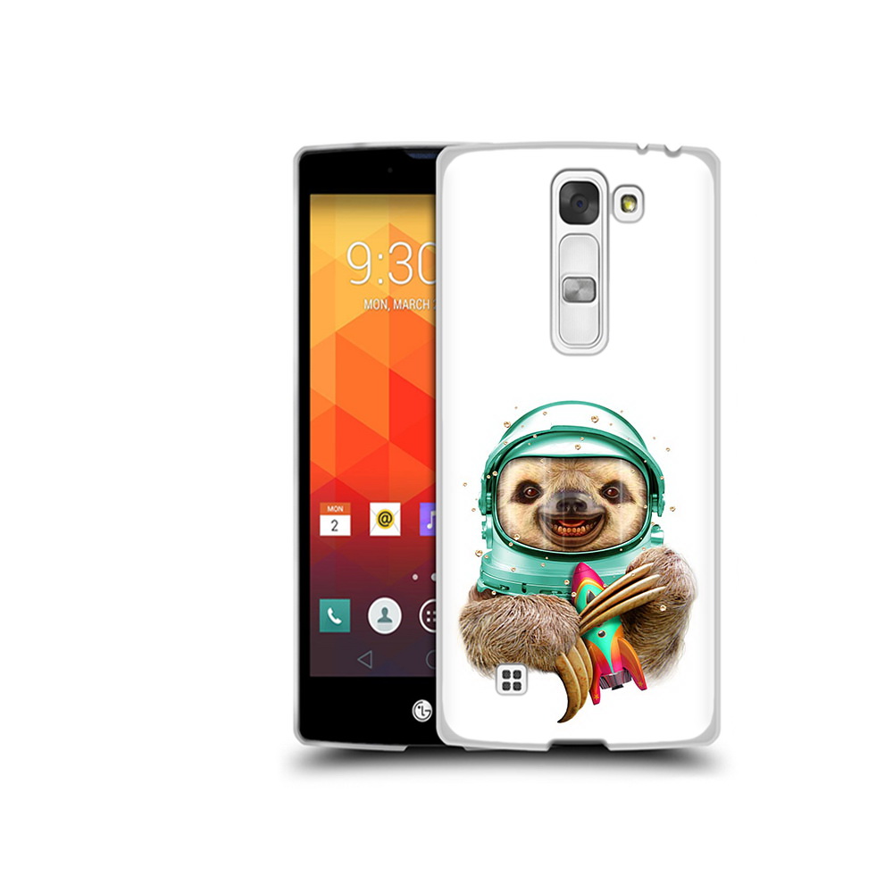 

Чехол MyPads Tocco для LG Magna Ленивец астронавт (PT13410.79.104), Прозрачный, Tocco