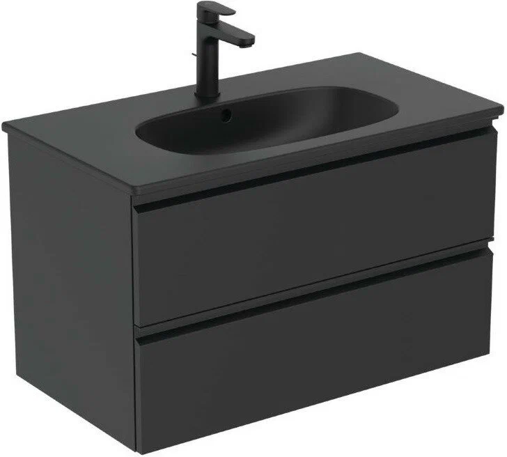 

Тумба под раковину черный матовый 80 см Ideal Standard Tesi T0051ZT