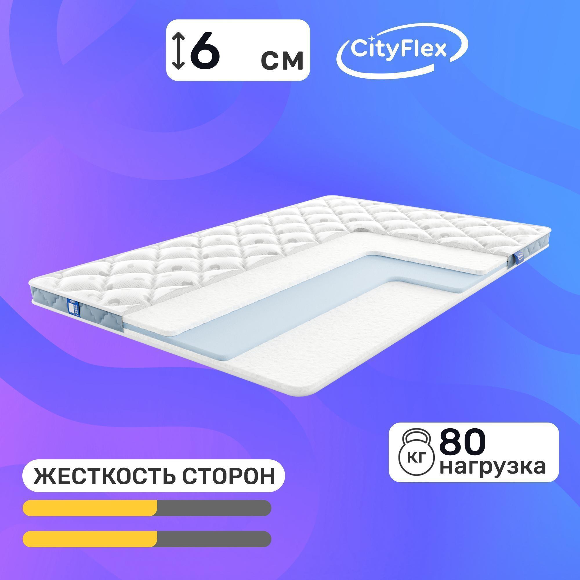 

Матрас Cityflex Twist 6 S2 70x200, Белый, Twist 6 S2