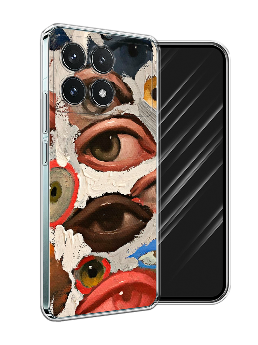 

Чехол Awog на Xiaomi Redmi K70 Pro 5G "Глаза масляная живопись", Серый;бежевый;красный, 320750-1