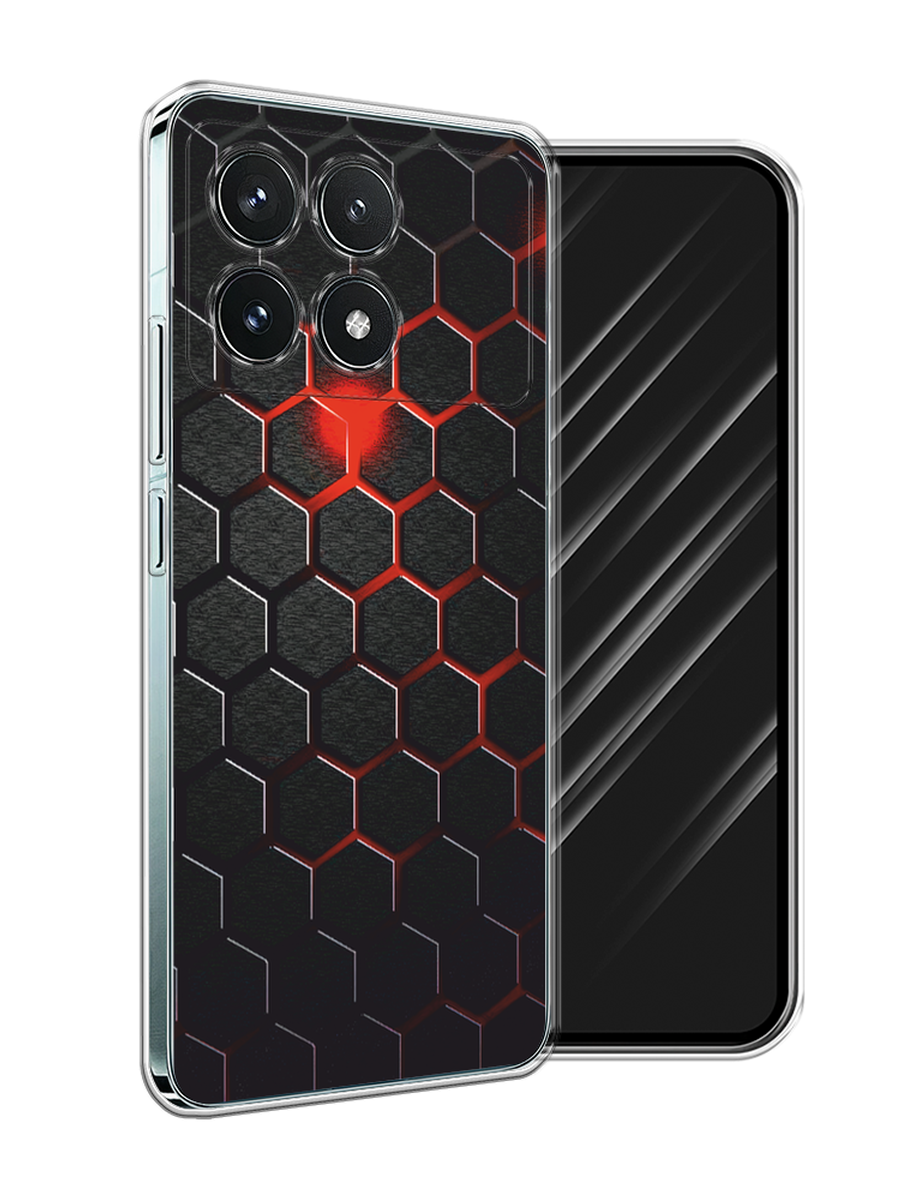 

Чехол Awog на Xiaomi Redmi K70 Pro 5G "Фон соты красные", Красный;черный, 320750-1