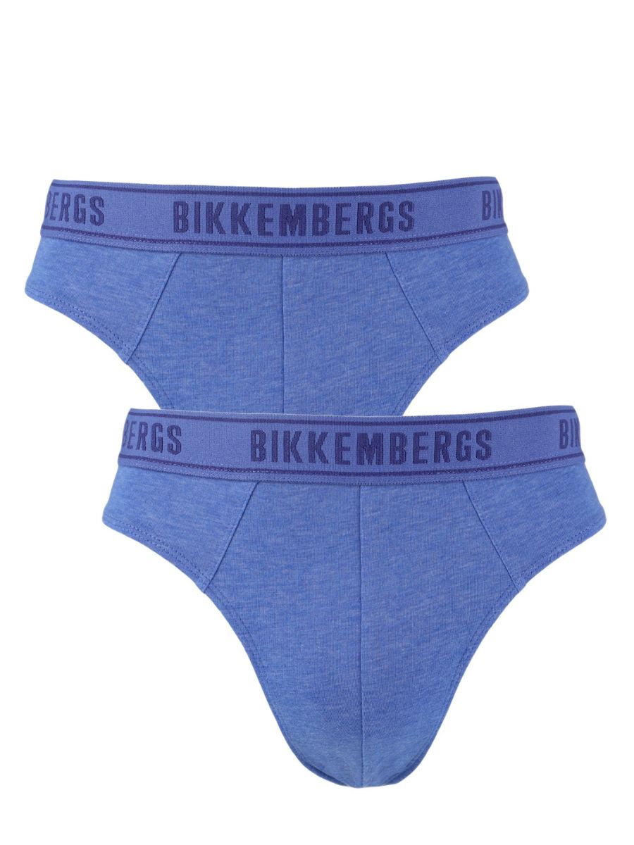 Комплект трусов мужских Bikkembergs BKK1USP15BI синих M, 2 шт.