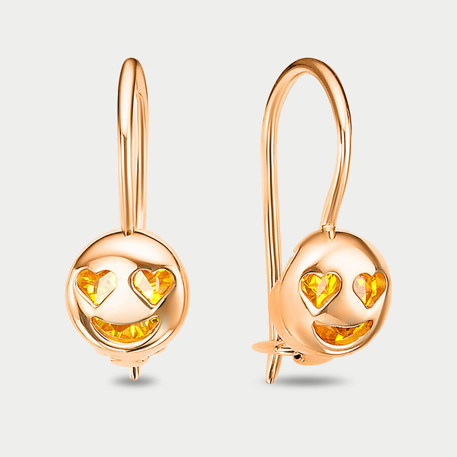 Серьги из золота с фианитом GOLD CENTER 1202331