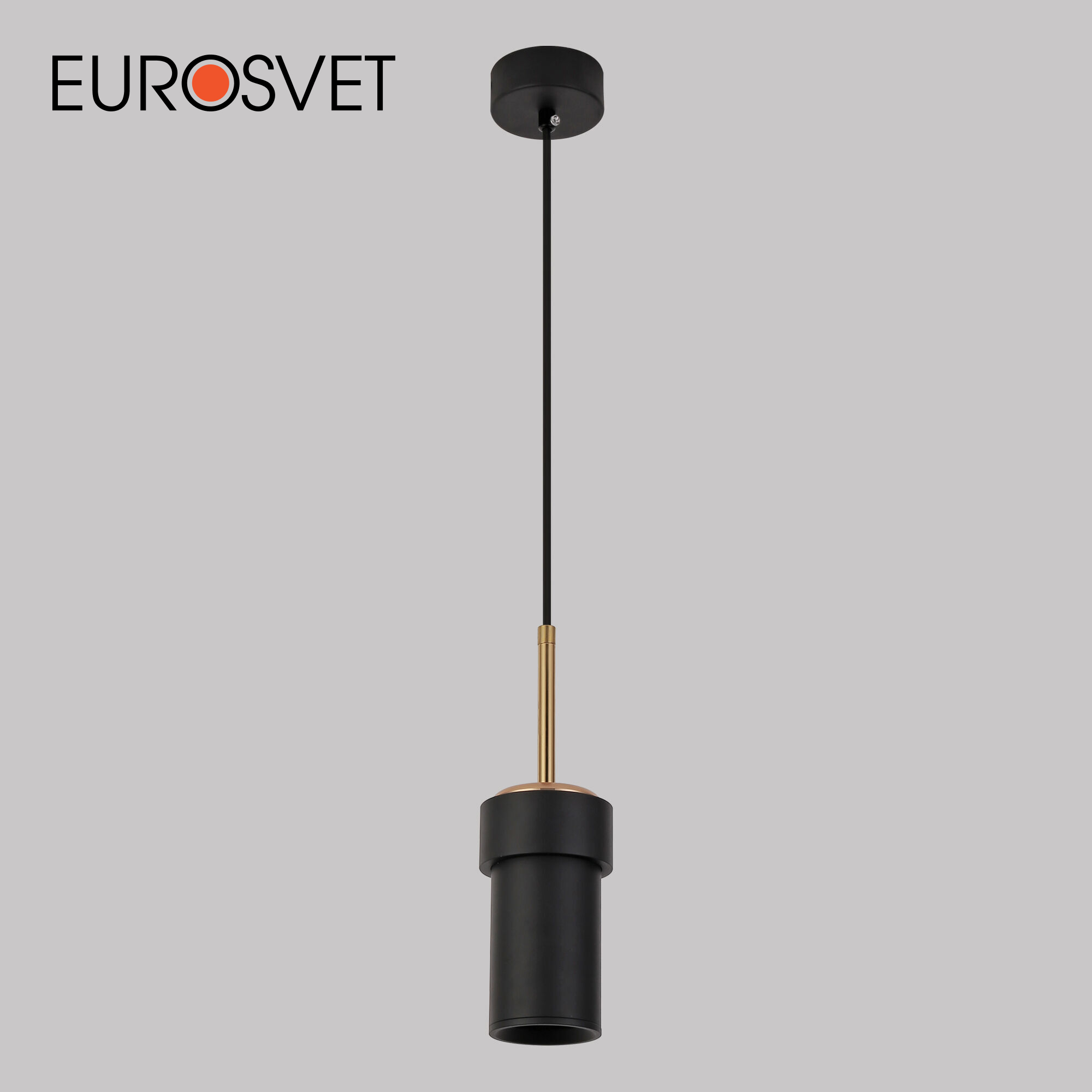 

Подвесной светильник Eurosvet Pebble 50264/1 черный латунь из металла GU10 50 Вт