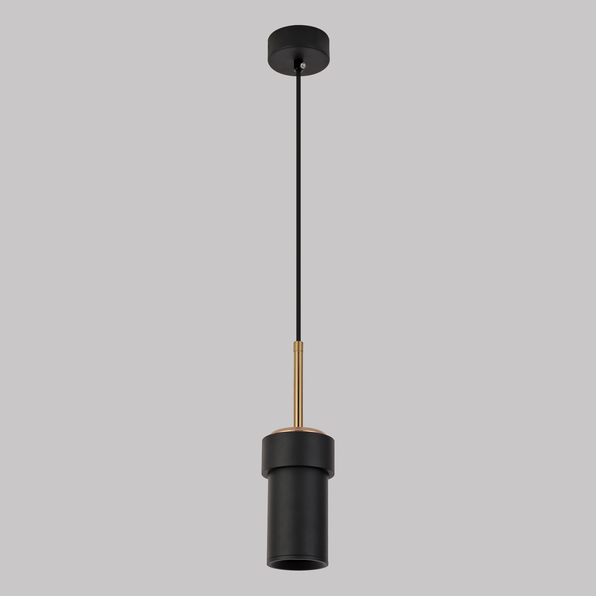 Подвесной светильник Eurosvet Pebble 50264/1 черный латунь из металла GU10 50 Вт