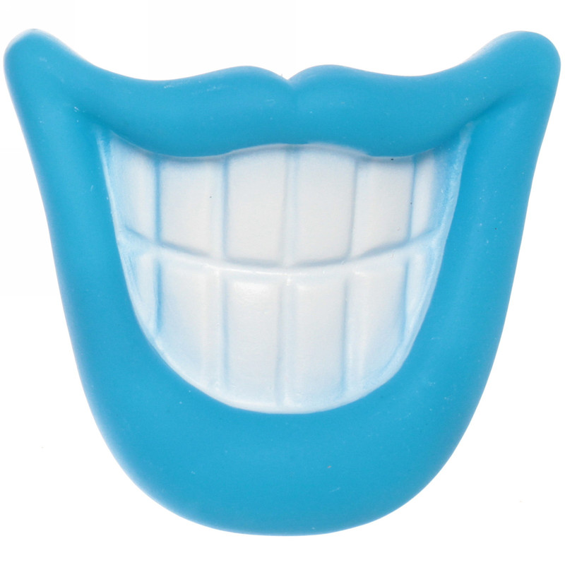 

Игрушка-пищалка для собак UltraMarine, голубой, 9 см, Улыбка