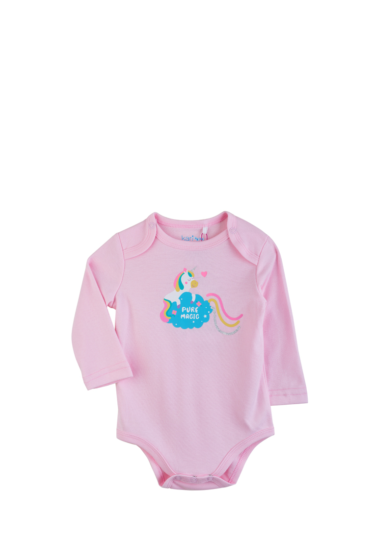 

Боди детское Kari baby SS22B070A0402 белый/розовый р.62, Розовый;белый, SS22B070A0402