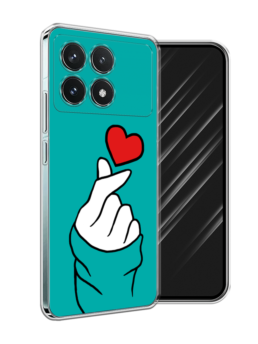 

Чехол Awog на Xiaomi Redmi K70 Pro 5G "Маленькое сердечко", Голубой;белый;красный, 320750-1