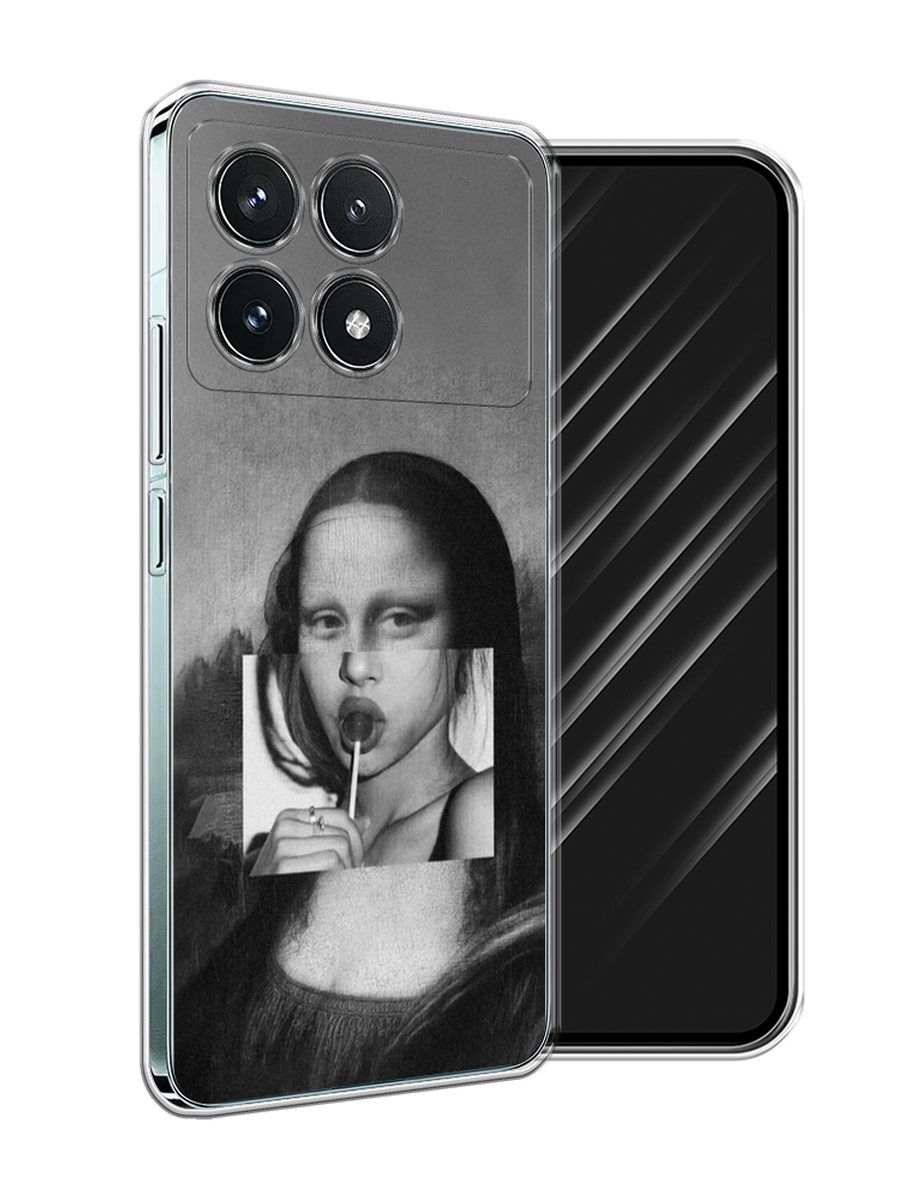 

Чехол Awog на Xiaomi Redmi K70 Pro 5G "Mona Lisa sucking lollipop", Серый, 320750-1
