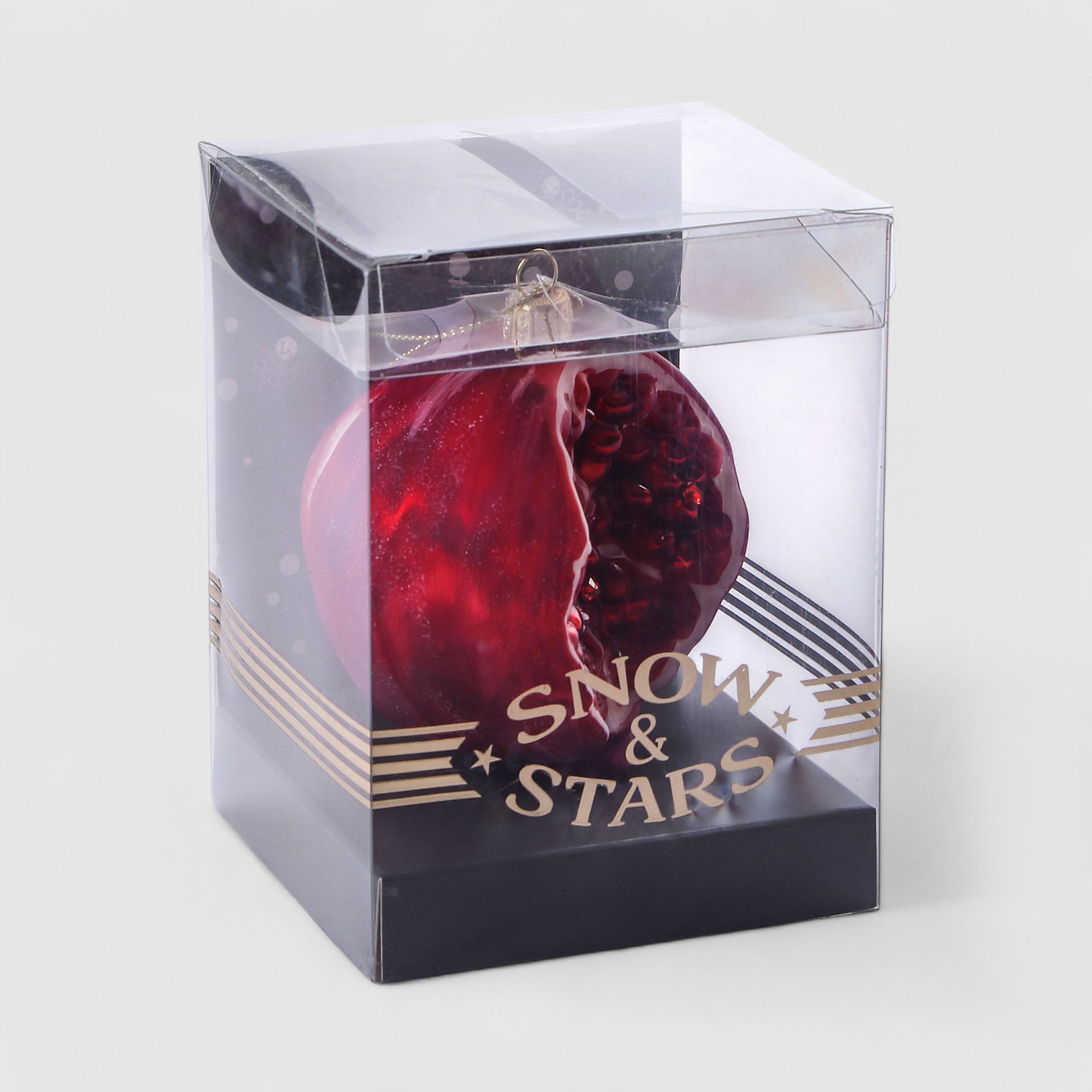 

Елочная игрушка Snow & Star Гранат большой 12 х 9,5 х 9,5 см