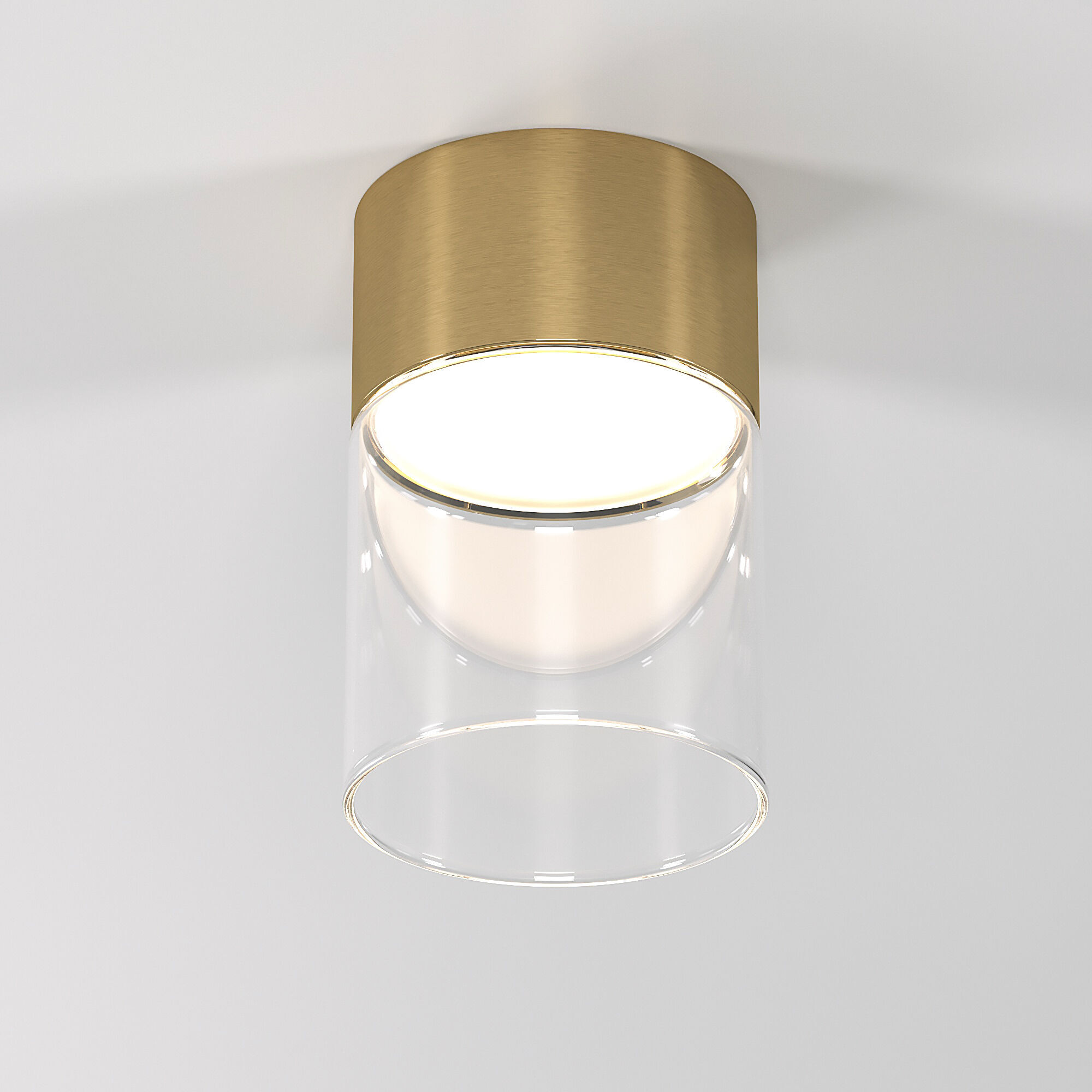 

Потолочный светодиодный светильник Elektrostandard Lumen 25047/LED 4000К латунь/прозрачный