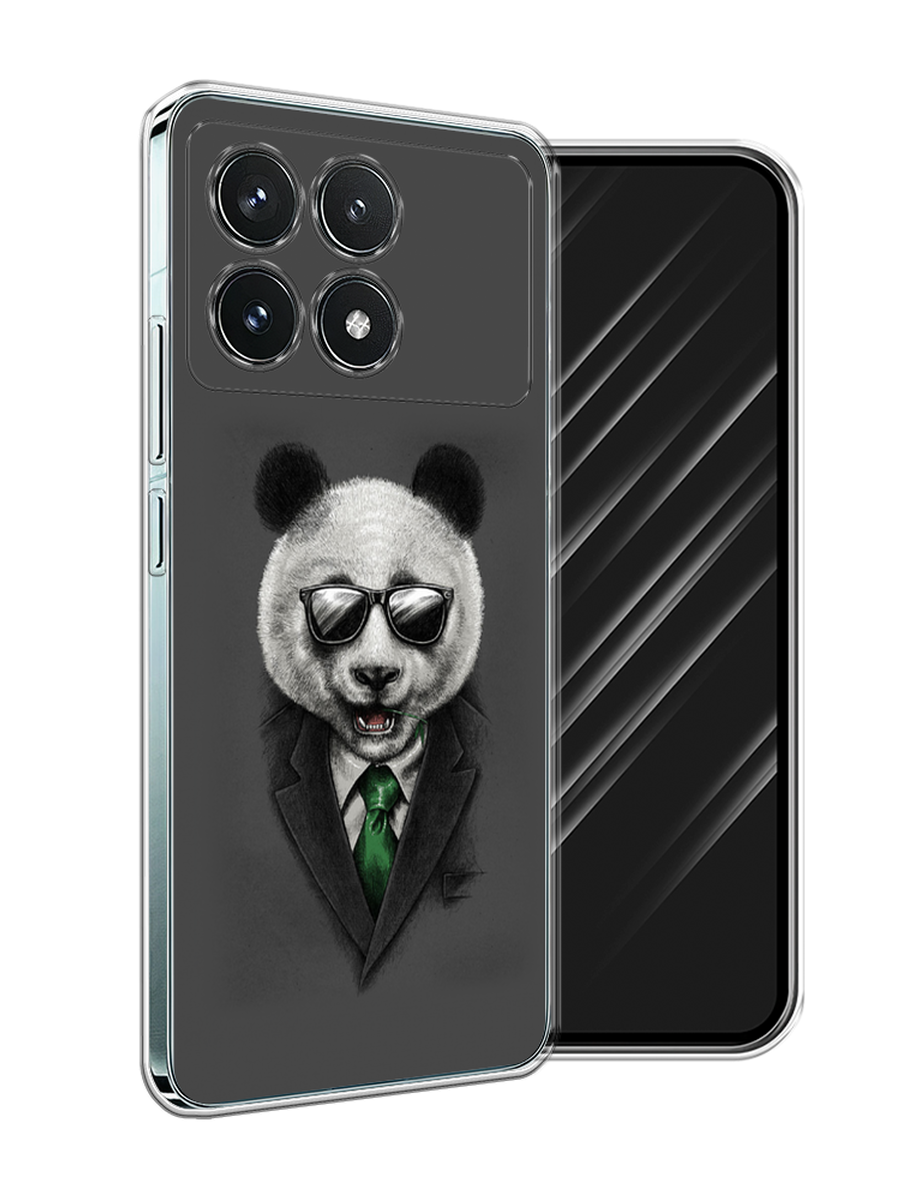 

Чехол Awog на Xiaomi Redmi K70 Pro 5G "Деловая панда", Серый;зеленый, 320750-1
