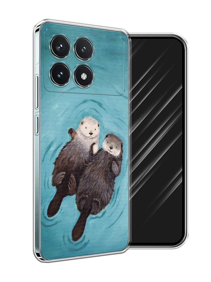 

Чехол Awog на Xiaomi Redmi K70 Pro 5G "Парочка бобров", Голубой, 320750-1