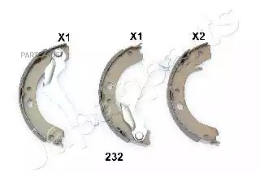 

Тормозные колодки Japanparts GF232AF