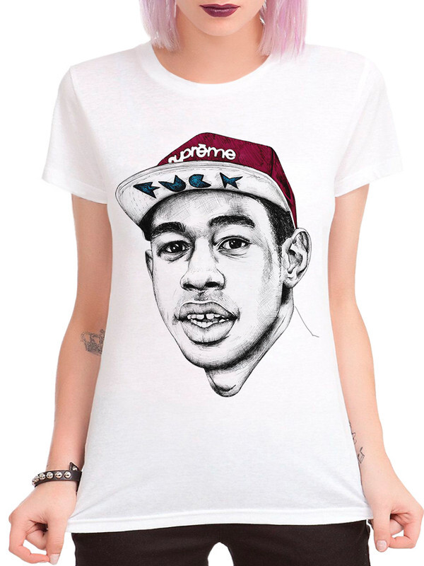 

Футболка женская Dream Shirts Tyler The Creator белая S, "Tyler The Creator"