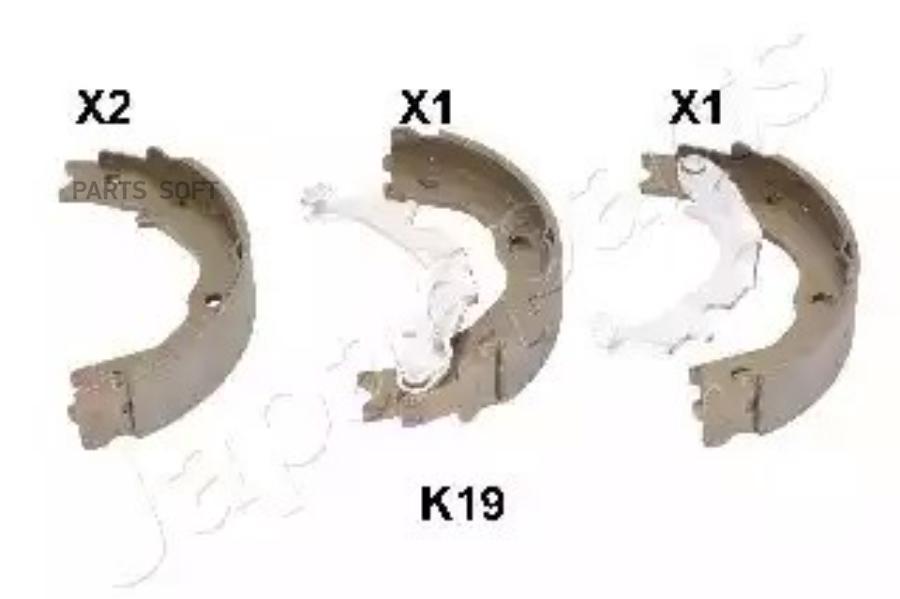 

Тормозные колодки Japanparts GFK19AF