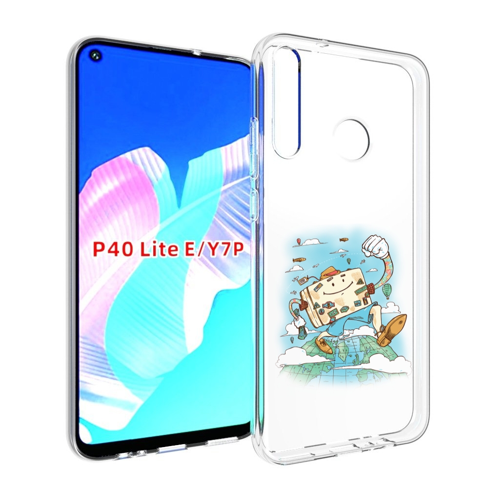 Чехол бампер MyPads Счастливый чемодан для Huawei P40 Lite E.