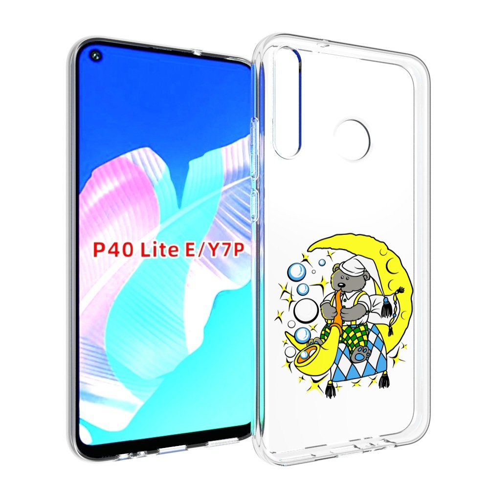 

Чехол бампер MyPads Сырная луна для Huawei P40 Lite E., Прозрачный, Tocco