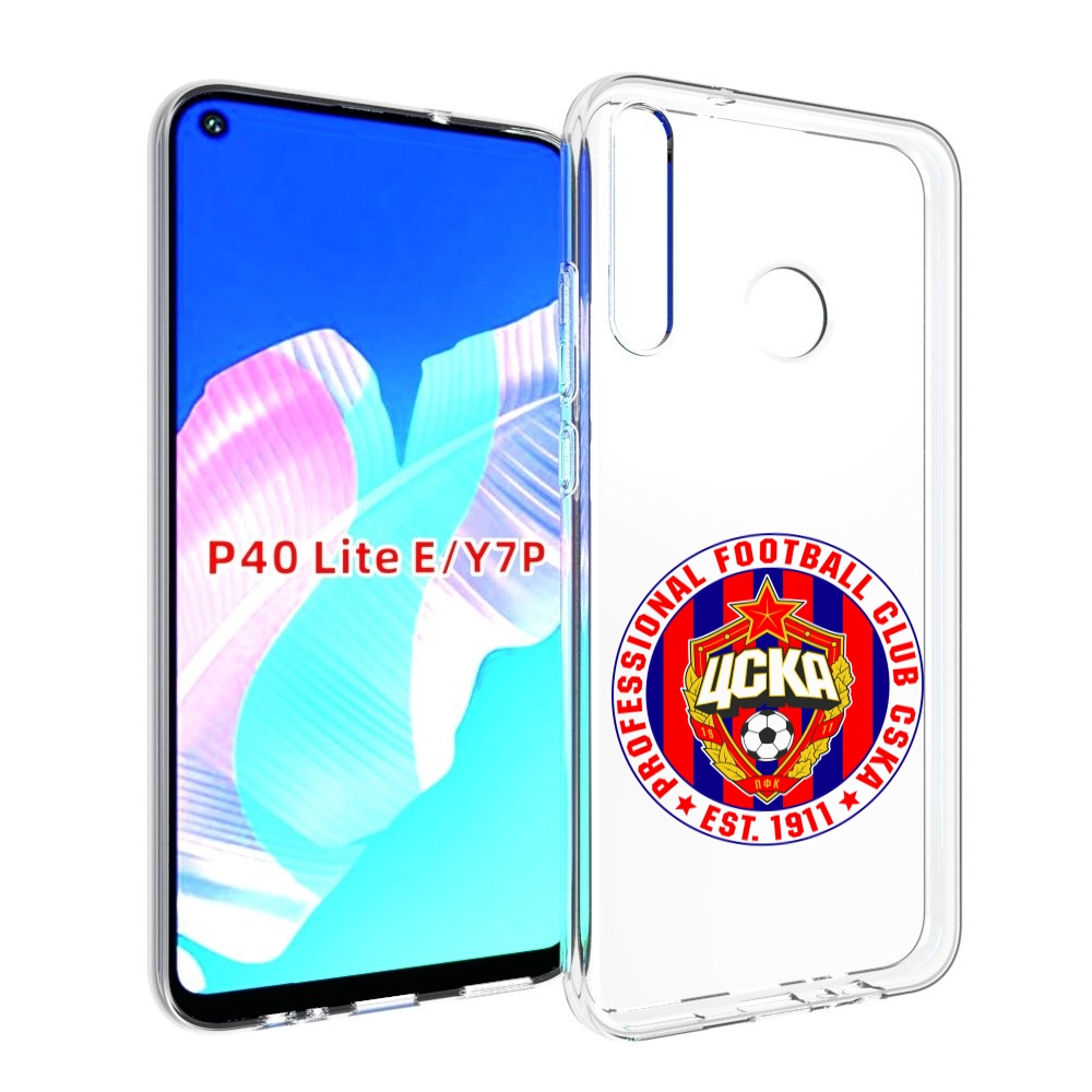 

Чехол бампер MyPads ФК ЦСК логотип для Huawei P40 Lite E., Прозрачный, Tocco