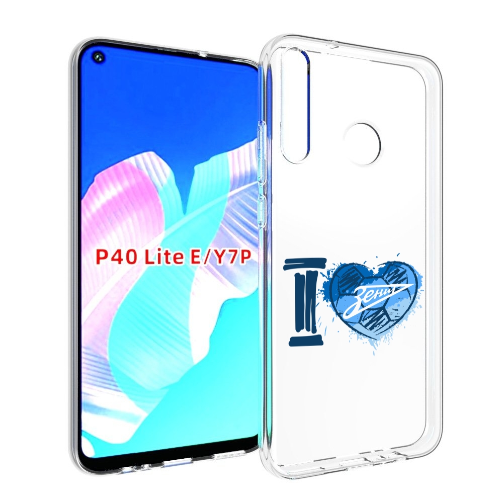 

Чехол бампер MyPads ФК я люблю зенит для Huawei P40 Lite E., Прозрачный, Tocco