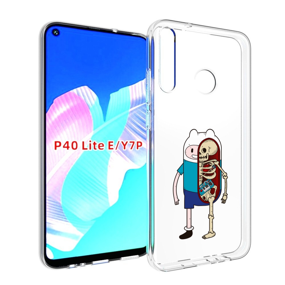 

Чехол бампер MyPads Финн скелет для Huawei P40 Lite E., Прозрачный, Tocco