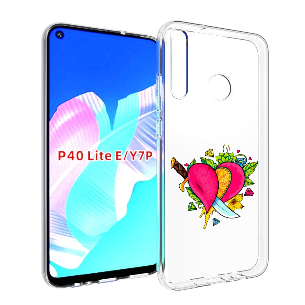 

Чехол бампер MyPads Фруктовое сердце для Huawei P40 Lite E., Прозрачный, Tocco