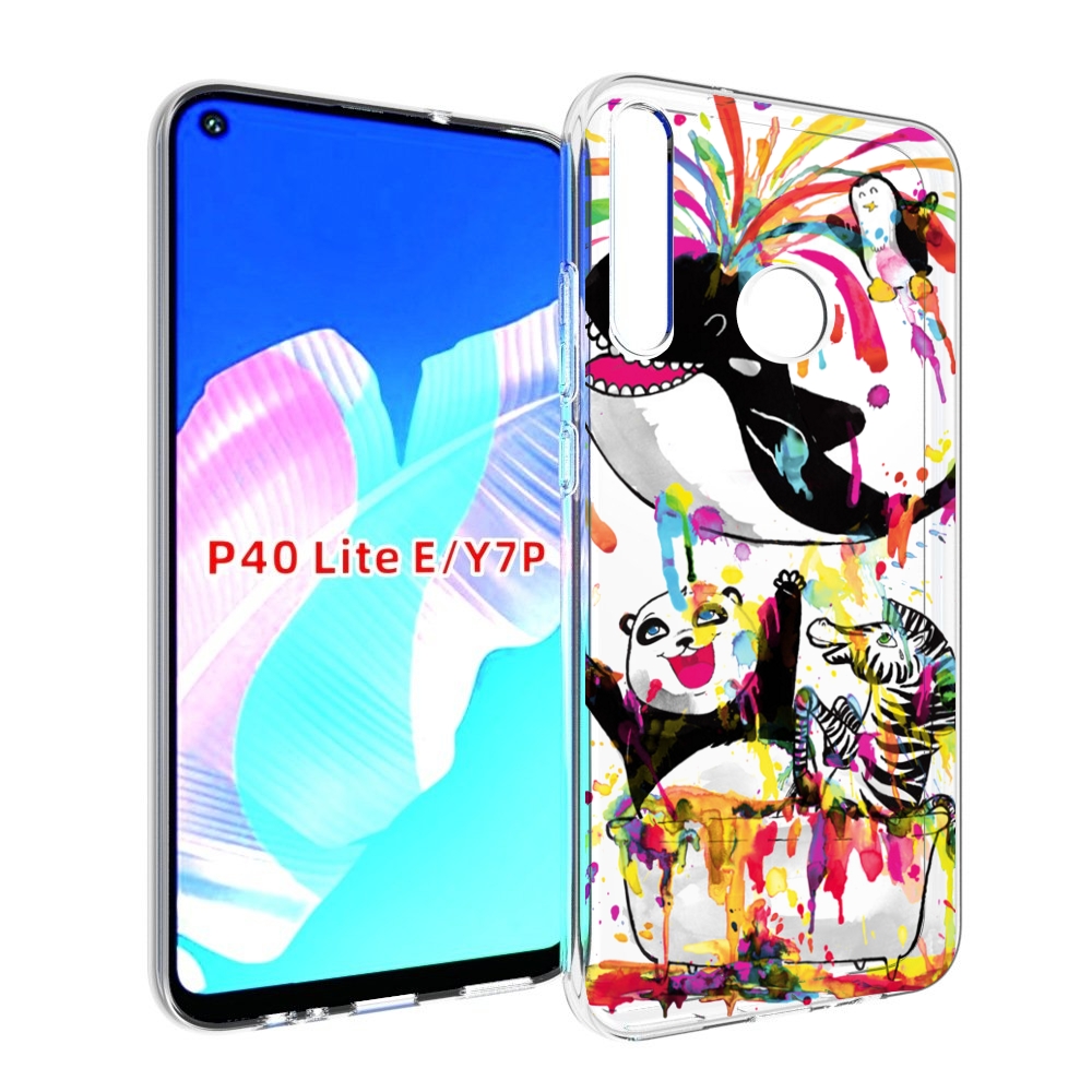 

Чехол бампер MyPads Хиппи кит для Huawei P40 Lite E., Прозрачный, Tocco