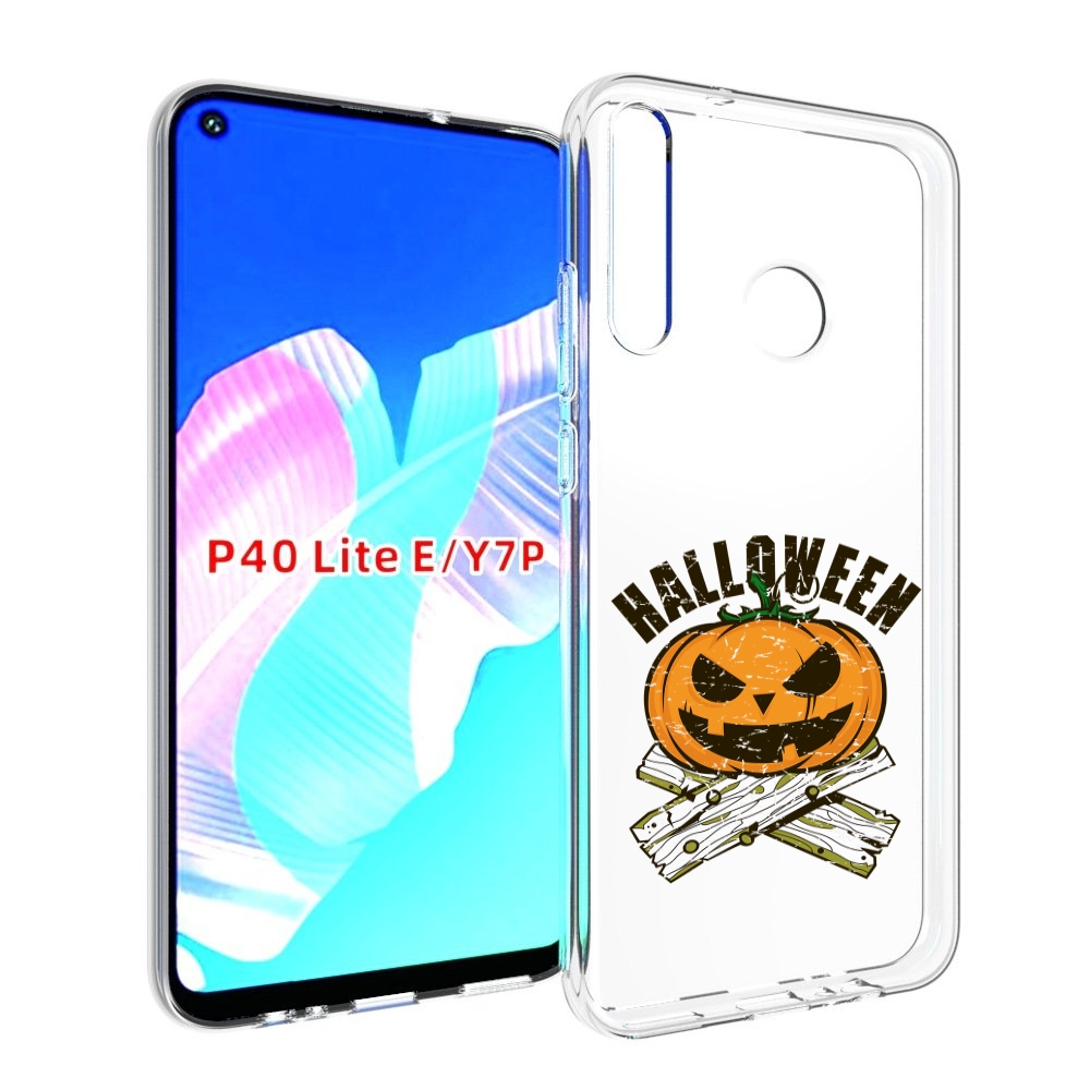 

Чехол бампер MyPads Хэллоуин доски тыква для Huawei P40 Lite E., Прозрачный, Tocco