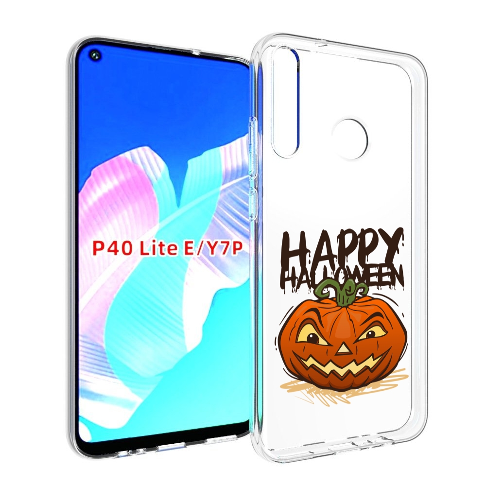 

Чехол бампер MyPads Хэллоуин счастливый для Huawei P40 Lite E., Прозрачный, Tocco